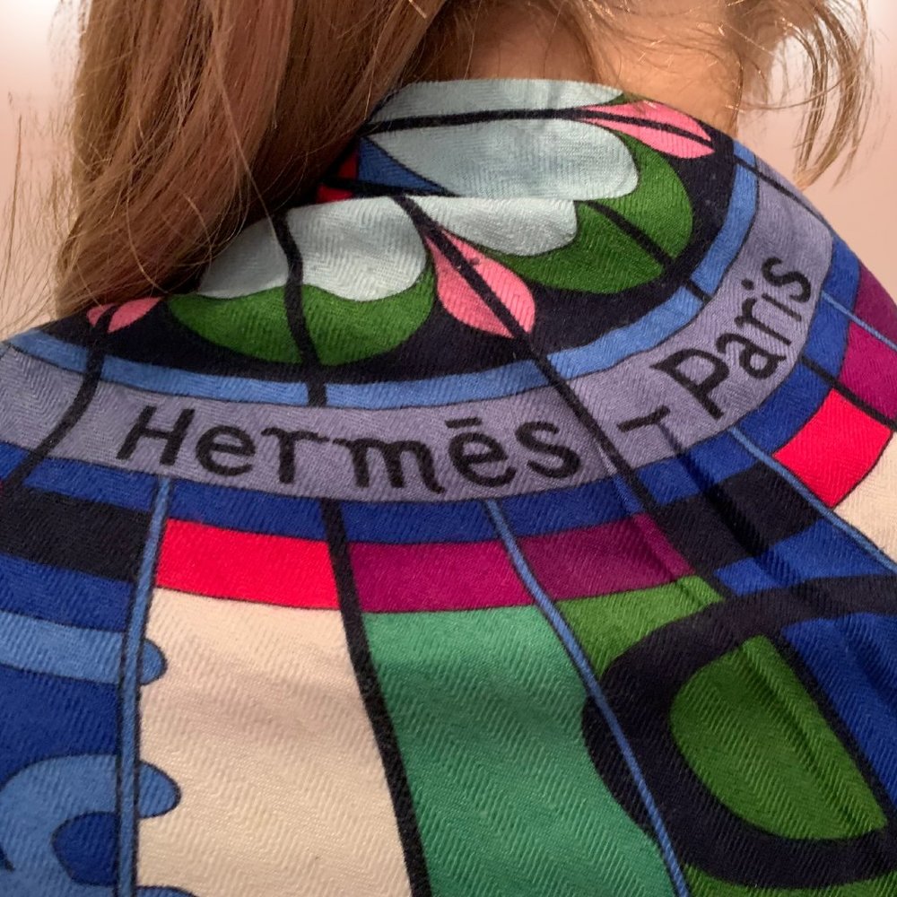 HERMES Colorful Wrap / Scarf